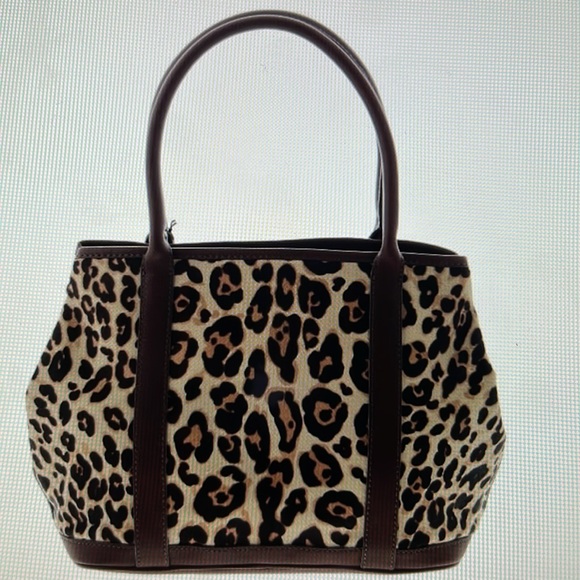 NWT J.Crew Collection Leather and calf hair tote. - Picture 3 of 14